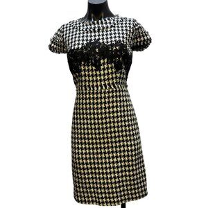 Karl Lagerfeld Paris Black & White Tweed Dress Size 2